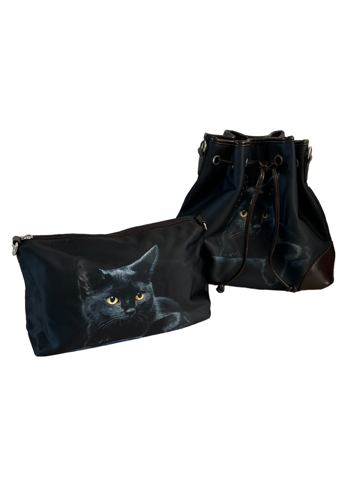 Handtas Ella Poes Zwart C36