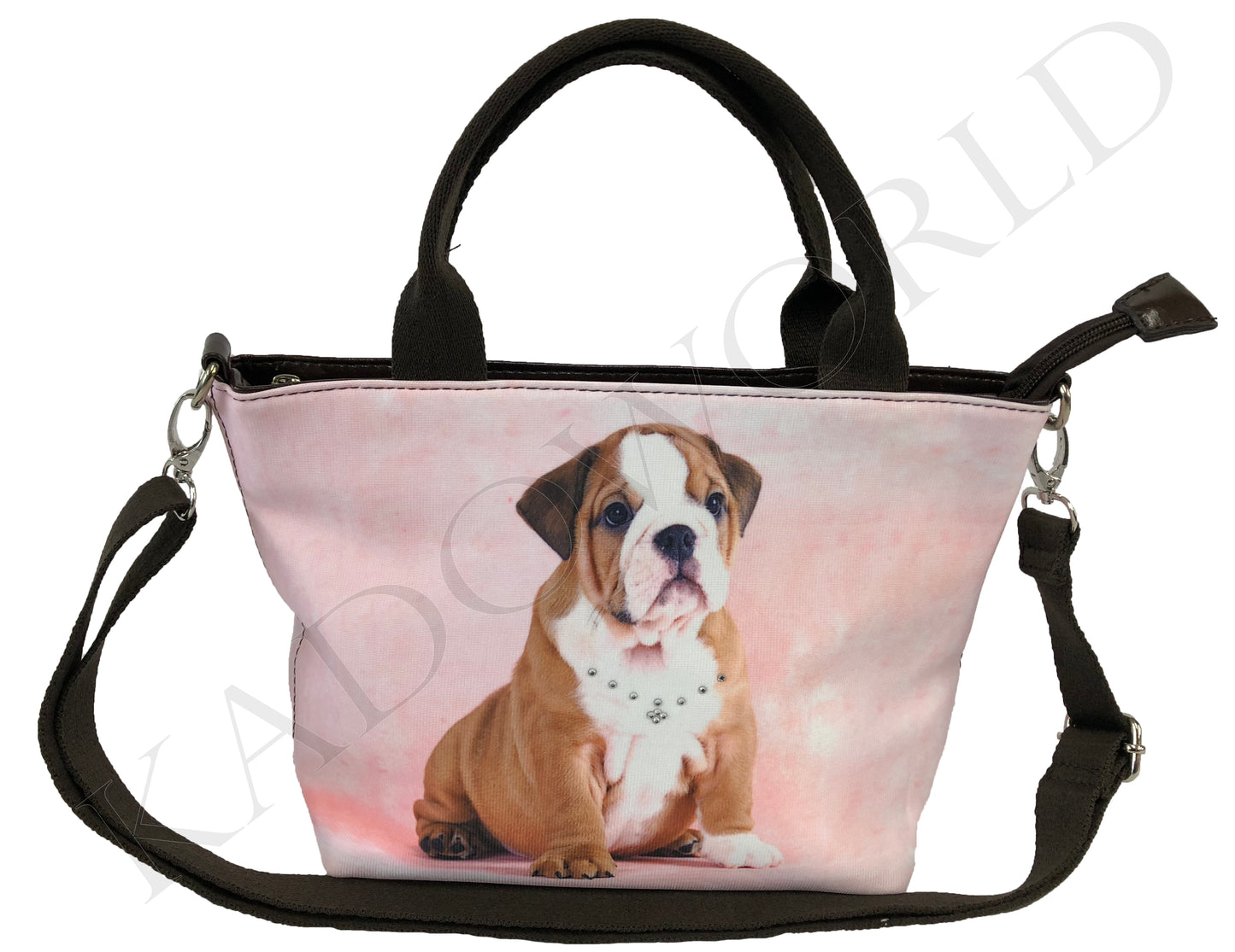 Handtas Lynn Engelse Bulldog Roze BUK2