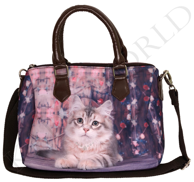 Handtas Bobbi Poes Paars