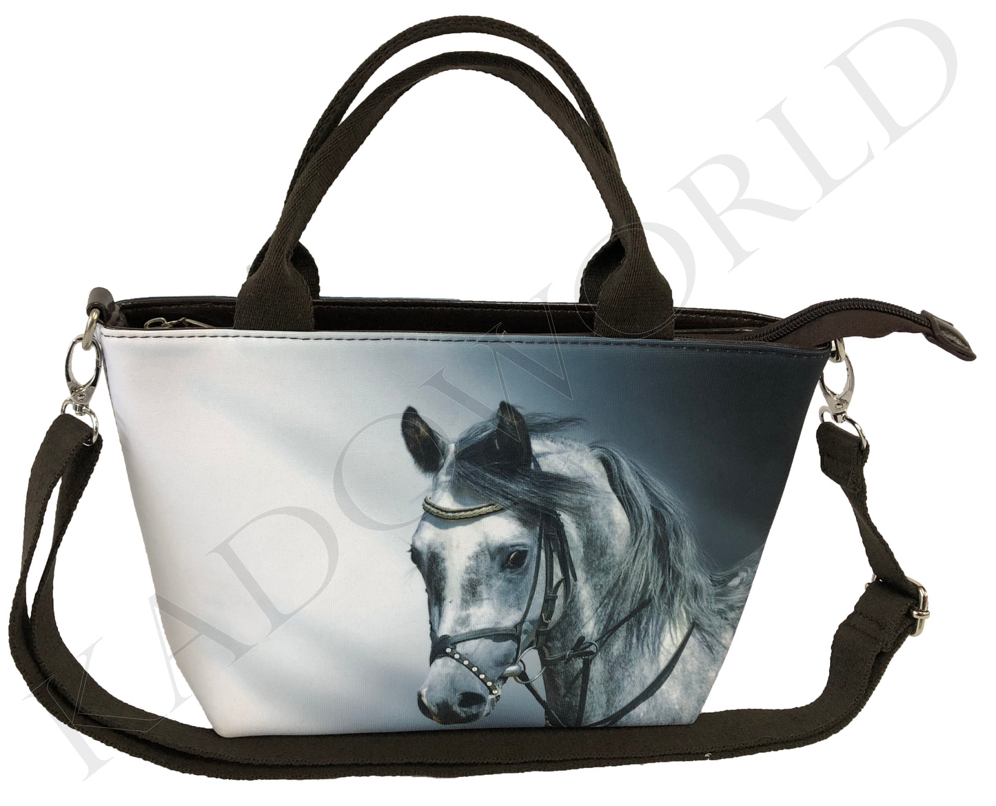 Handtas Lynn Paard Hoofd Zwart Wit CHEV4